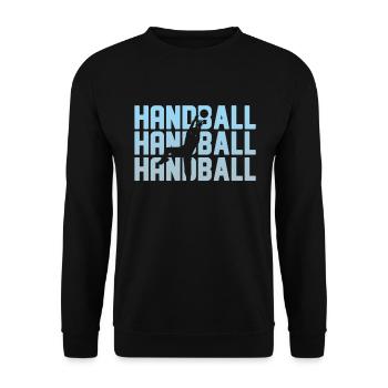 Joueur de handball drôle de handball joueur de handball disant - Sweat-shirt Unisexe - noir - Devant - Alina (178cm) & Michal (187cm)