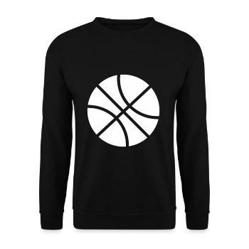 Basketball sport sport gift basketball player - Unisex Sweatshirt - black - Front - Alina (178cm) & Michal (187cm)