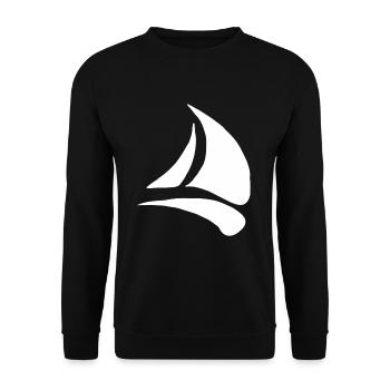 Voile voilier marin bateau voile capitaine - Sweat-shirt Unisexe - noir - Devant - Alina (178cm) & Michal (187cm)