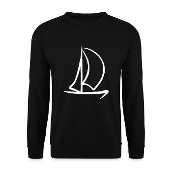 Voile voile navire capitaine bateau marin - Sweat-shirt Unisexe - noir - Devant - Alina (178cm) & Michal (187cm)
