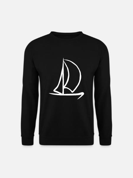 Segelsport Segel Schiff Kapitän Boot Segler Segeln - Unisex Pullover - Schwarz