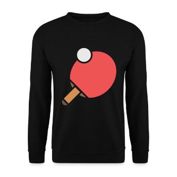 Table tennis table tennis bats table tennis - Unisex Sweatshirt - black - Front - Alina (178cm) & Michal (187cm)