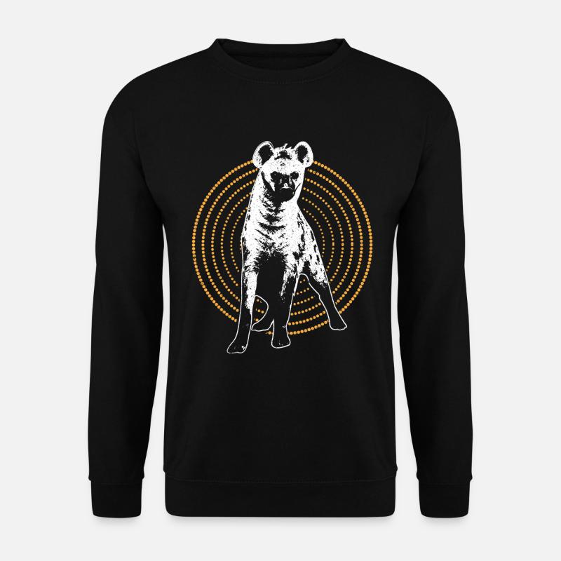 Hyäne Serengeti Aasfresser Geschenkidee - Unisex Pullover - Schwarz