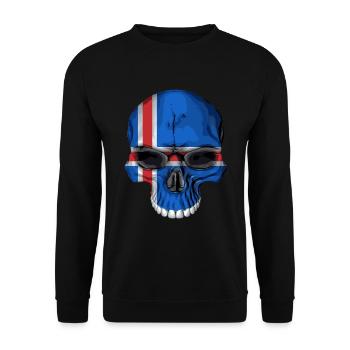 Crâne d'Islande - Sweat-shirt Unisexe - noir - Devant - Alina (178cm) & Michal (187cm)