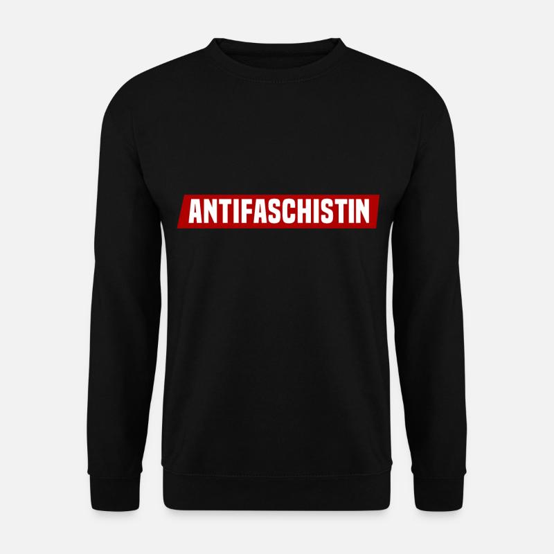 Antifaschistin - Unisex Pullover - Schwarz