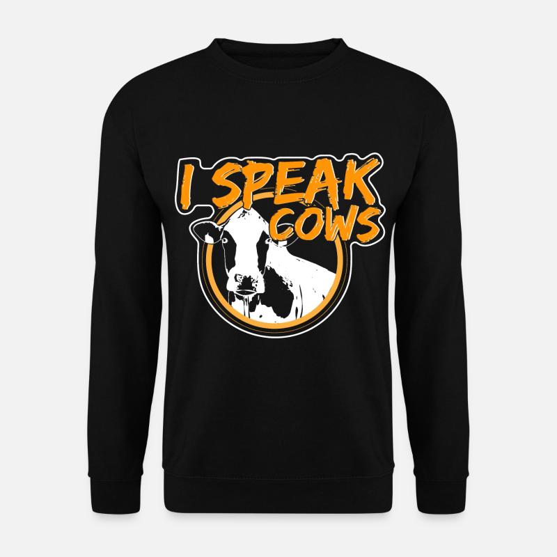 Kuh Kühe Berge - Unisex Pullover - Schwarz