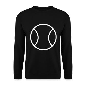 Balle de tennis amateurs de tennis tennis raquette de tennis - Sweat-shirt Unisexe - noir - Devant - Alina (178cm) & Michal (187cm)