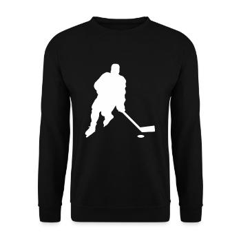 Hockey sur glace Équipe Sports d'hiver Hockey sur glace Hockey sur glace - Sweat-shirt Unisexe - noir - Devant - Alina (178cm) & Michal (187cm)