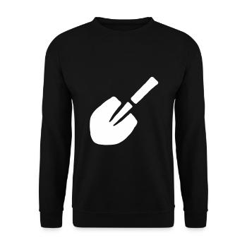 Pelle jardinier bêche jardin hobby jardinier - Sweat-shirt Unisexe - noir - Devant - Alina (178cm) & Michal (187cm)