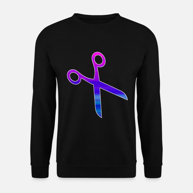 Friseur Schere - Unisex Pullover - Schwarz