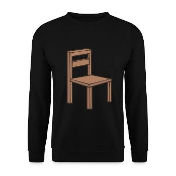 Chaise idée cadeau assis cadeau meubles - Sweat-shirt Unisexe - noir - Devant - Alina (178cm) & Michal (187cm)