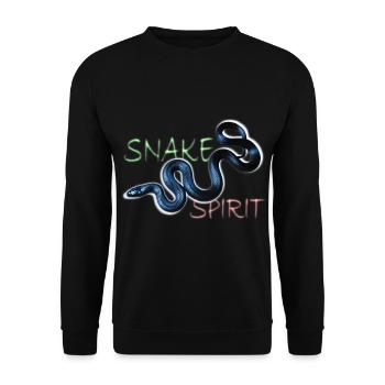 du serpent - Sweat-shirt Unisexe - noir - Devant - Alina (178cm) & Michal (187cm)