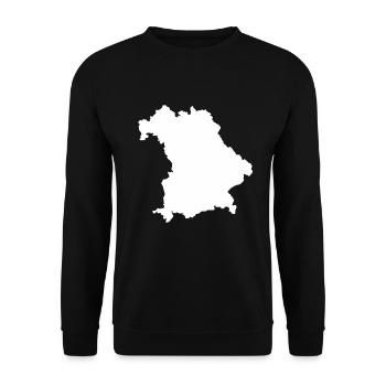 Bavaria outline Proud Bayer Gift Germany - Unisex Sweatshirt - black - Front - Alina (178cm) & Michal (187cm)