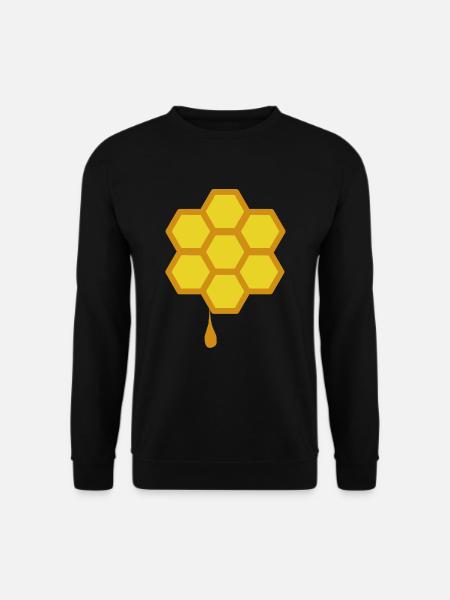 Honig Biene Geschenk Honigwabe Insekt Imker - Unisex Pullover - Schwarz
