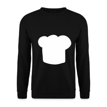 Chef hat cook baker hobby chef gift cooking - Unisex Sweatshirt - black - Front - Alina (178cm) & Michal (187cm)