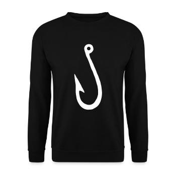 Pêche pêche - Sweat-shirt Unisexe - noir - Devant - Alina (178cm) & Michal (187cm)