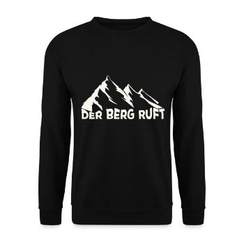 Berg - Outdoor - Berge - Mountain - Unisex Pullover - Schwarz - Vorne - Alina (178cm) & Michal (187cm)
