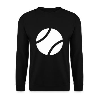 Tennisball Tennisspieler Tennisliebhaber Tennis - Unisex Pullover - Schwarz - Vorne - Alina (178cm) & Michal (187cm)