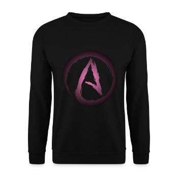 Atheism symbol atheist - Unisex Sweatshirt - black - Front - Alina (178cm) & Michal (187cm)