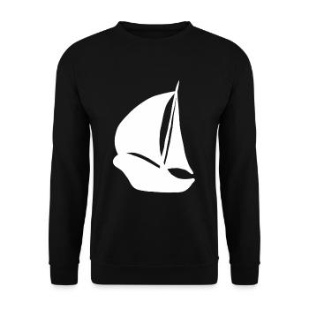 Voilier bateau voilier cadeau voilier - Sweat-shirt Unisexe - noir - Devant - Alina (178cm) & Michal (187cm)