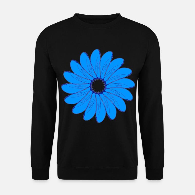 blaue blume - Unisex Pullover - Schwarz