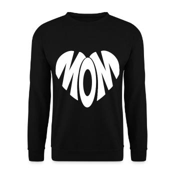 Mother's Day baby mom gift mom mom love mom - Unisex Sweatshirt - black - Front - Alina (178cm) & Michal (187cm)