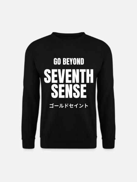 GO Beyond SEVENTH SENSE Anime Fitness Motivation - Sweat-shirt Unisexe - noir