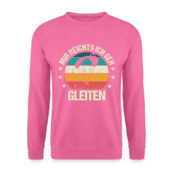 Gleitschirmfliegen Gleiten Paragleiten Gleitsegeln - Unisex Pullover - Pink - Vorne