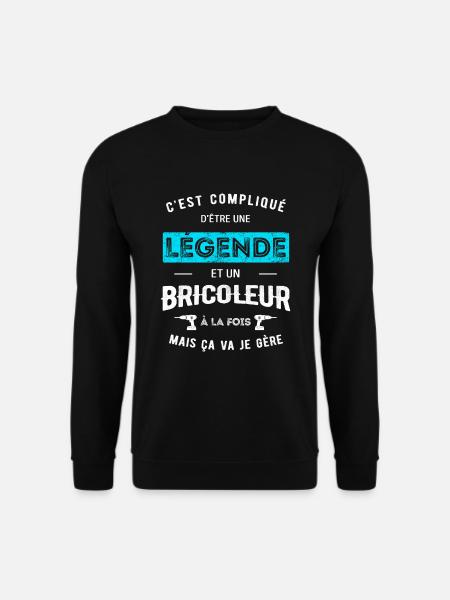 LÉGENDE ET BRICOLEUR - Sweat-shirt Unisexe - noir
