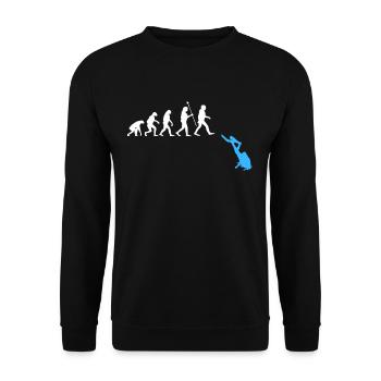 Evolution Freediving Free Diving Plongée Freedive - Sweat-shirt Unisexe - noir - Devant - Alina (178cm) & Michal (187cm)