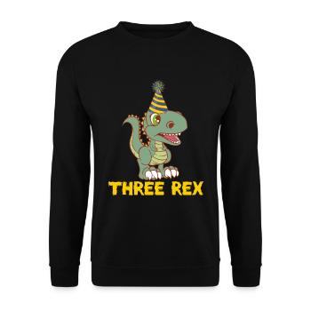 Grande chemise d'anniversaire enfant pour leur - Sweat-shirt Unisexe - noir - Devant - Alina (178cm) & Michal (187cm)