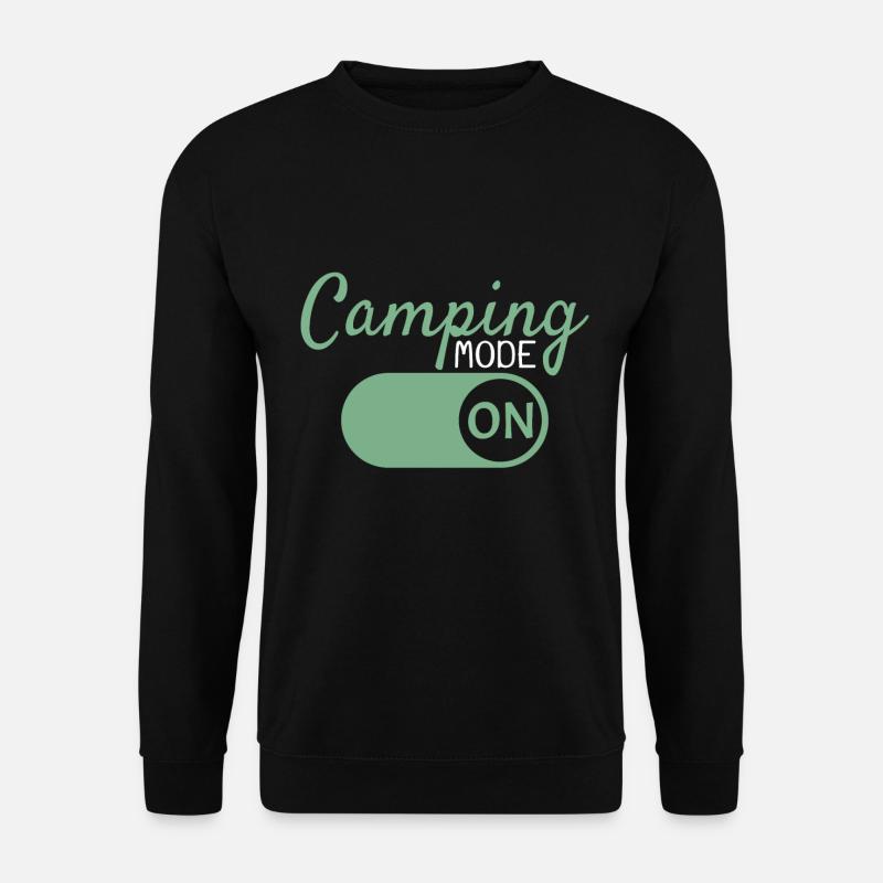 Camping Mode On - Unisex Pullover - Schwarz
