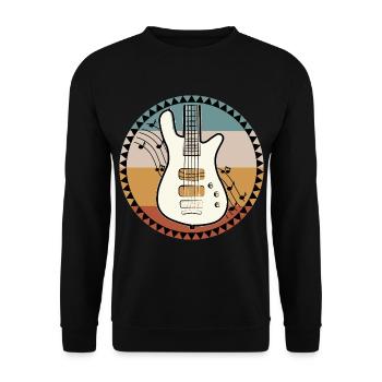 Basse guitare guitare électrique musique - Sweat-shirt Unisexe - noir - Devant - Alina (178cm) & Michal (187cm)