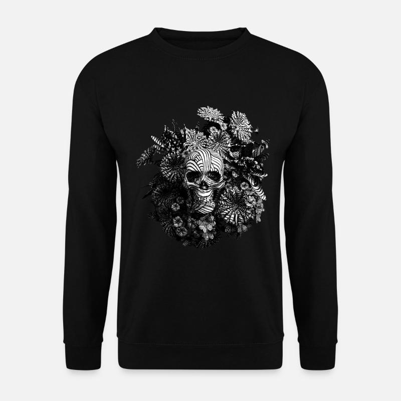Engraved Skull - Unisex Sweatshirt - black
