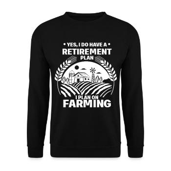 Retraités Agriculture - Sweat-shirt Unisexe - noir - Devant - Alina (178cm) & Michal (187cm)