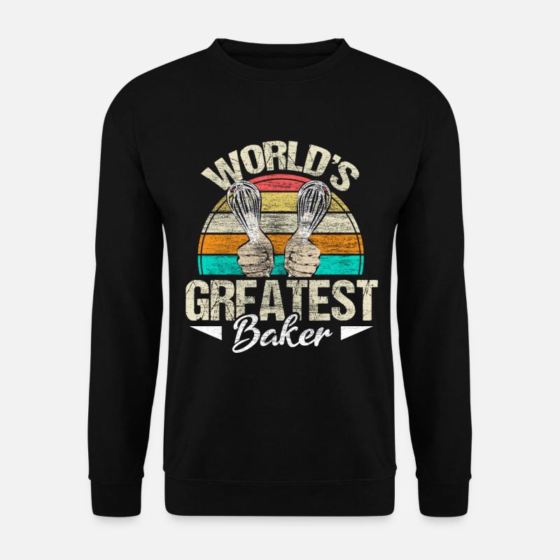 Backen Bäckerin Küche Geschenk - Unisex Pullover - Schwarz