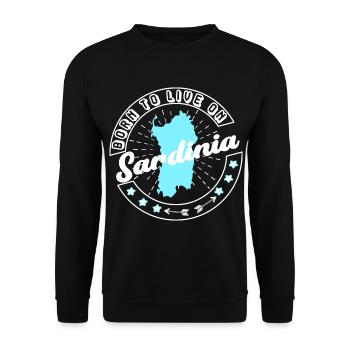 Sardinien Sardinia - Unisex Sweatshirt - black - Front - Alina (178cm) & Michal (187cm)