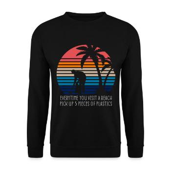 Environnement Nature Protection de la nature - Sweat-shirt Unisexe - noir - Devant - Alina (178cm) & Michal (187cm)