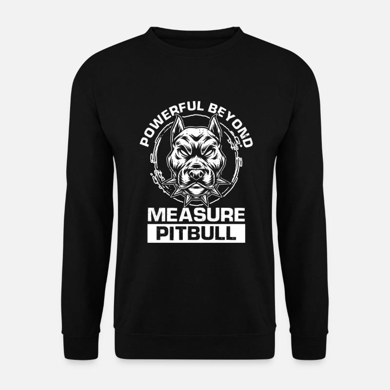 Pitbull Hund Kampfhund - Unisex Pullover - Schwarz