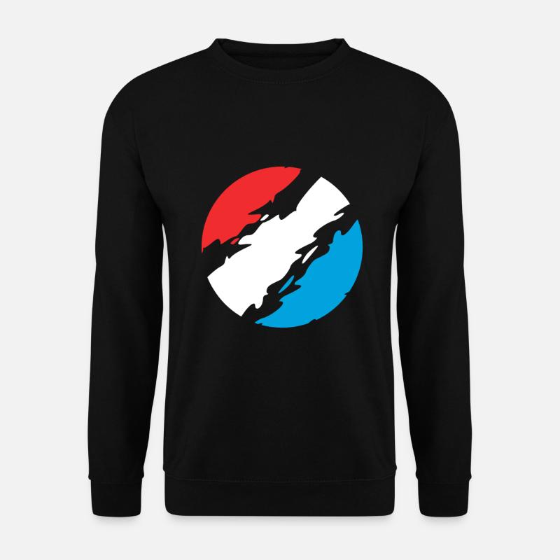 Luxembourg Couleurs drapeau drapeau - Sweat-shirt Unisexe - noir