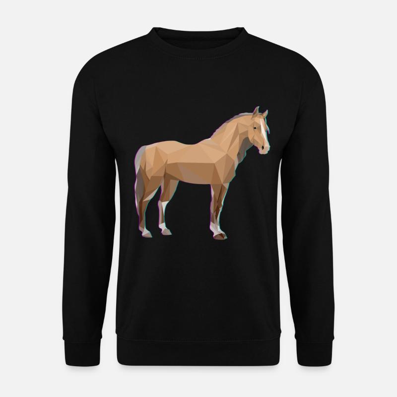 Reiten Pferdemädchen Pferd - Unisex Pullover - Schwarz