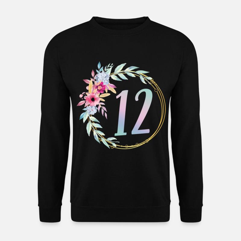 12. Geburtstag Mädchen Geschenk Prinzessin - Unisex Pullover - Schwarz
