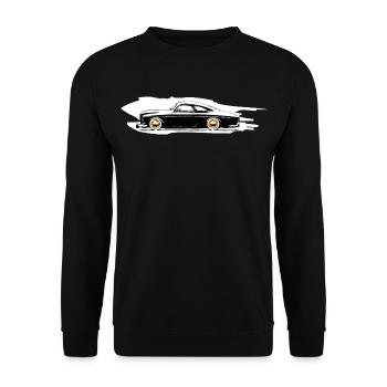 serie 120  custom color white - Sweat-shirt Unisexe - noir - Devant - Alina (178cm) & Michal (187cm)