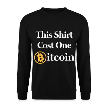 Bitcoin - Sweat-shirt Unisexe - noir - Devant - Alina (178cm) & Michal (187cm)
