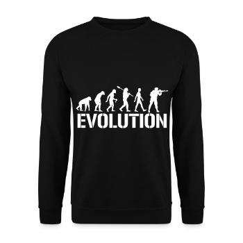 Militär - Unisex Pullover - Schwarz - Vorne - Alina (178cm) & Michal (187cm)