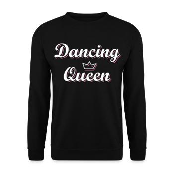 Dancing Queen Dance Shirt für Musikliebhaber - Unisex Pullover - Schwarz - Vorne - Alina (178cm) & Michal (187cm)