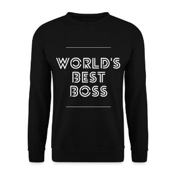 Meilleur patron du monde - Sweat-shirt Unisexe - noir - Devant - Alina (178cm) & Michal (187cm)