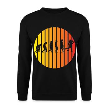 Football Football Coach Evolution Football Player - Unisex Sweatshirt - black - Front - Alina (178cm) & Michal (187cm)