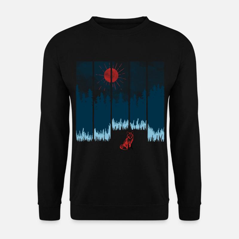 Fuchs - Unisex Pullover - Schwarz