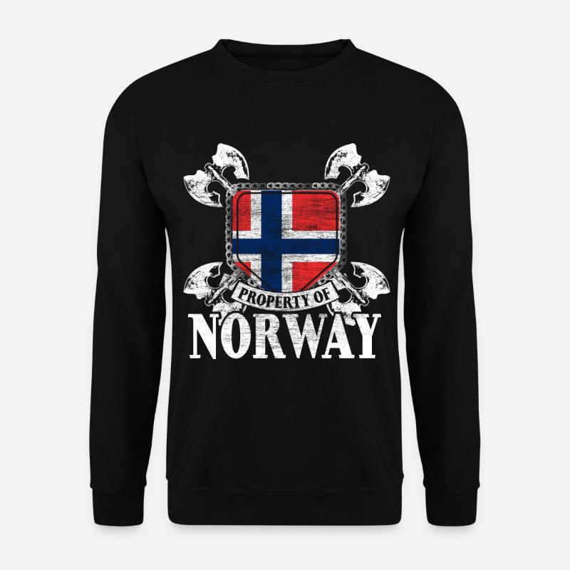 Norwegen Staat - Unisex Pullover - Schwarz